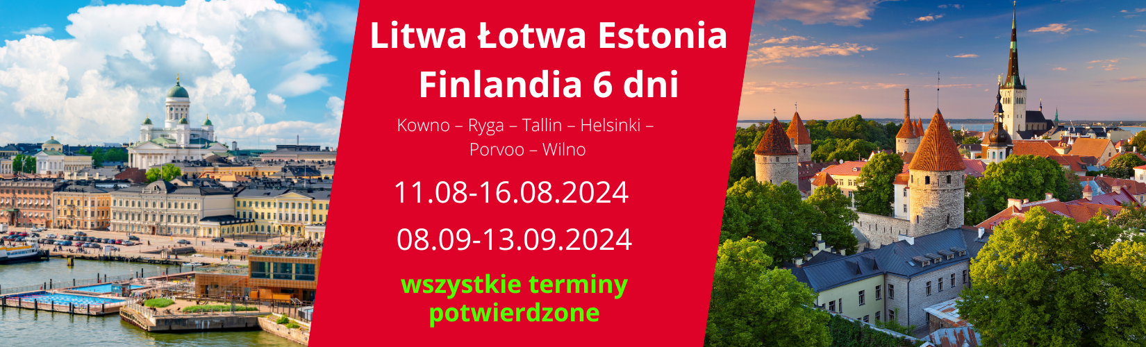 Litwa-Łotwa-Estonia-Finlandia 6 dni