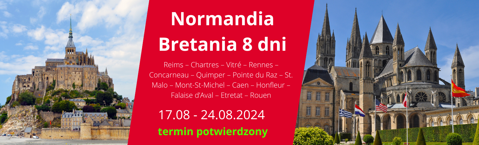 Normandia - Bretania 8 dni